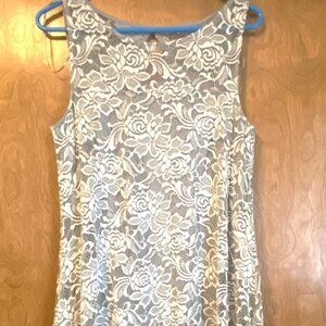 Casual lacy tank dress